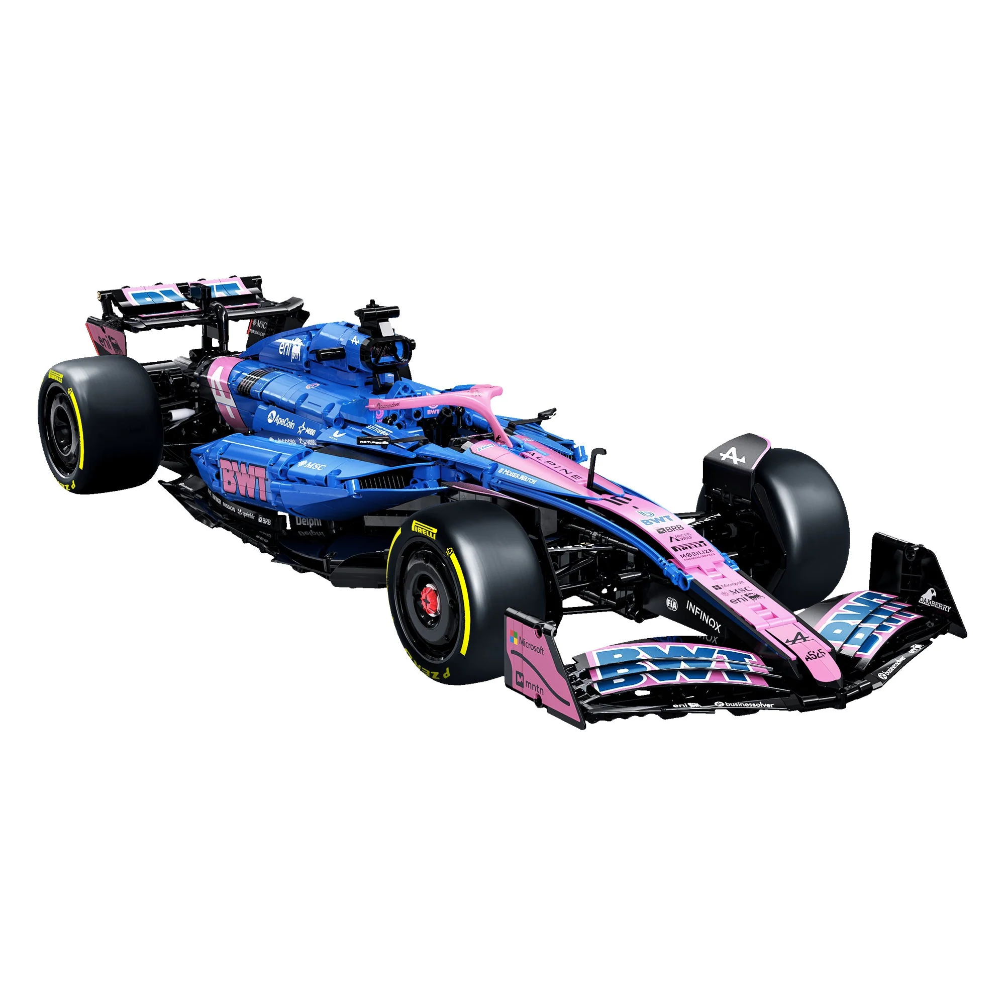 CaDA 1:8 Scale Alpine A525 Formula 1 Car Building Set 2173PCS C64012W - Image 11