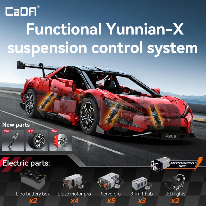 CaDA 1:8 YangWang U9 Supercar C64011W - Image 4