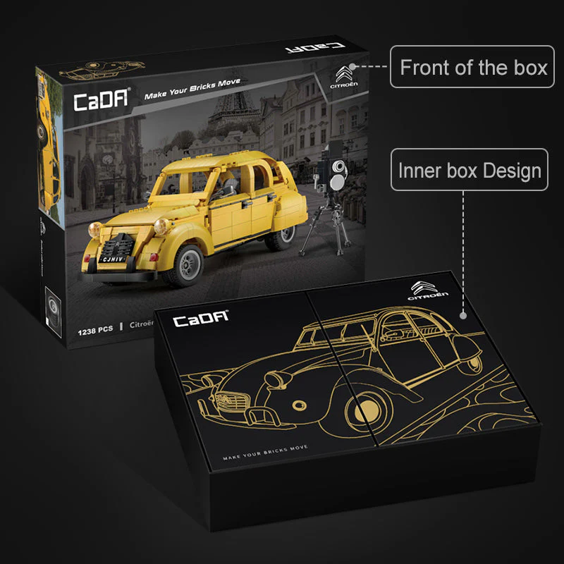 CaDA bricks 1:12 Citroen 2CV | C61026W - Image 10