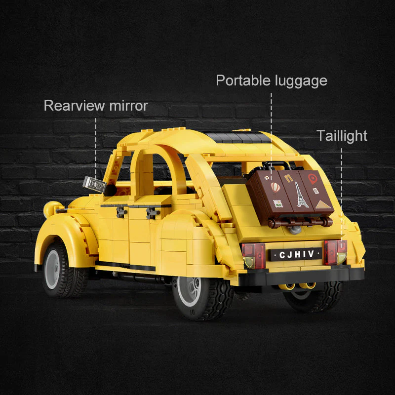 CaDA bricks 1:12 Citroen 2CV | C61026W - Image 4
