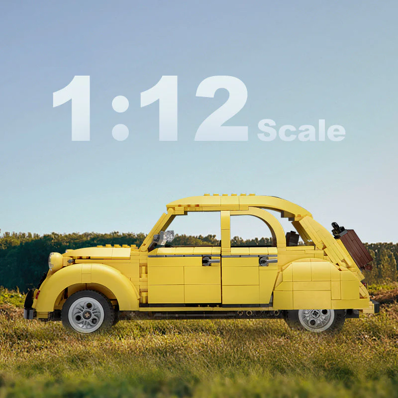 CaDA bricks 1:12 Citroen 2CV | C61026W - Image 6
