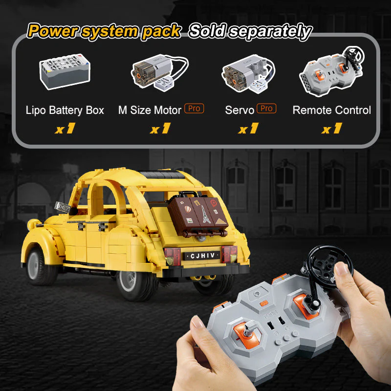 CaDA bricks 1:12 Citroen 2CV | C61026W - Image 9