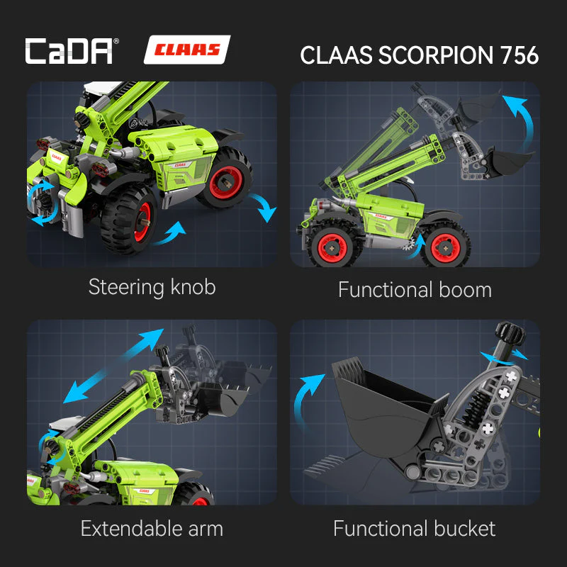 CaDA Bricks Claas Farming Series C65014W C65015W C65016W - Image 7