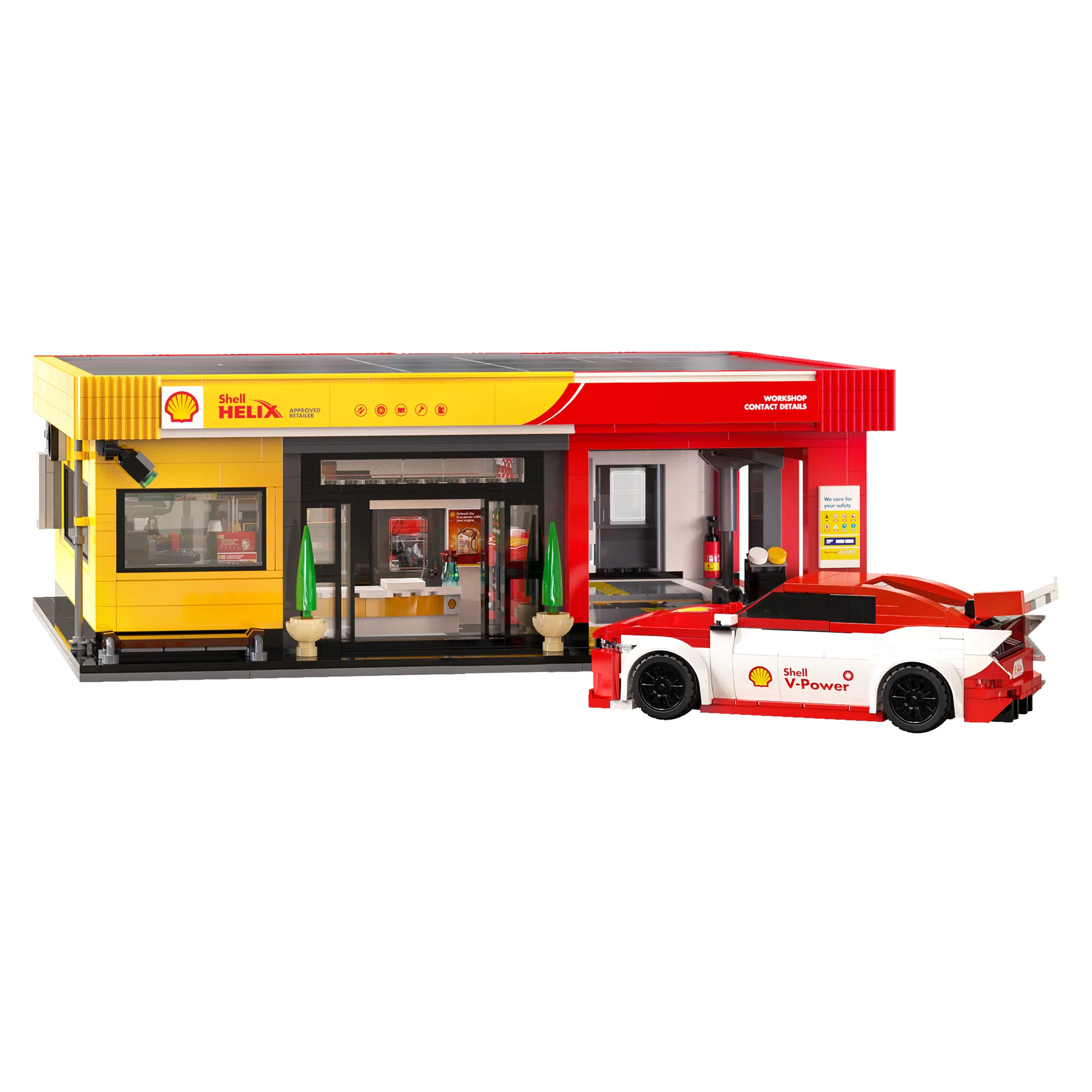 CaDA Bricks Shell Service Station C66025W - Image 10
