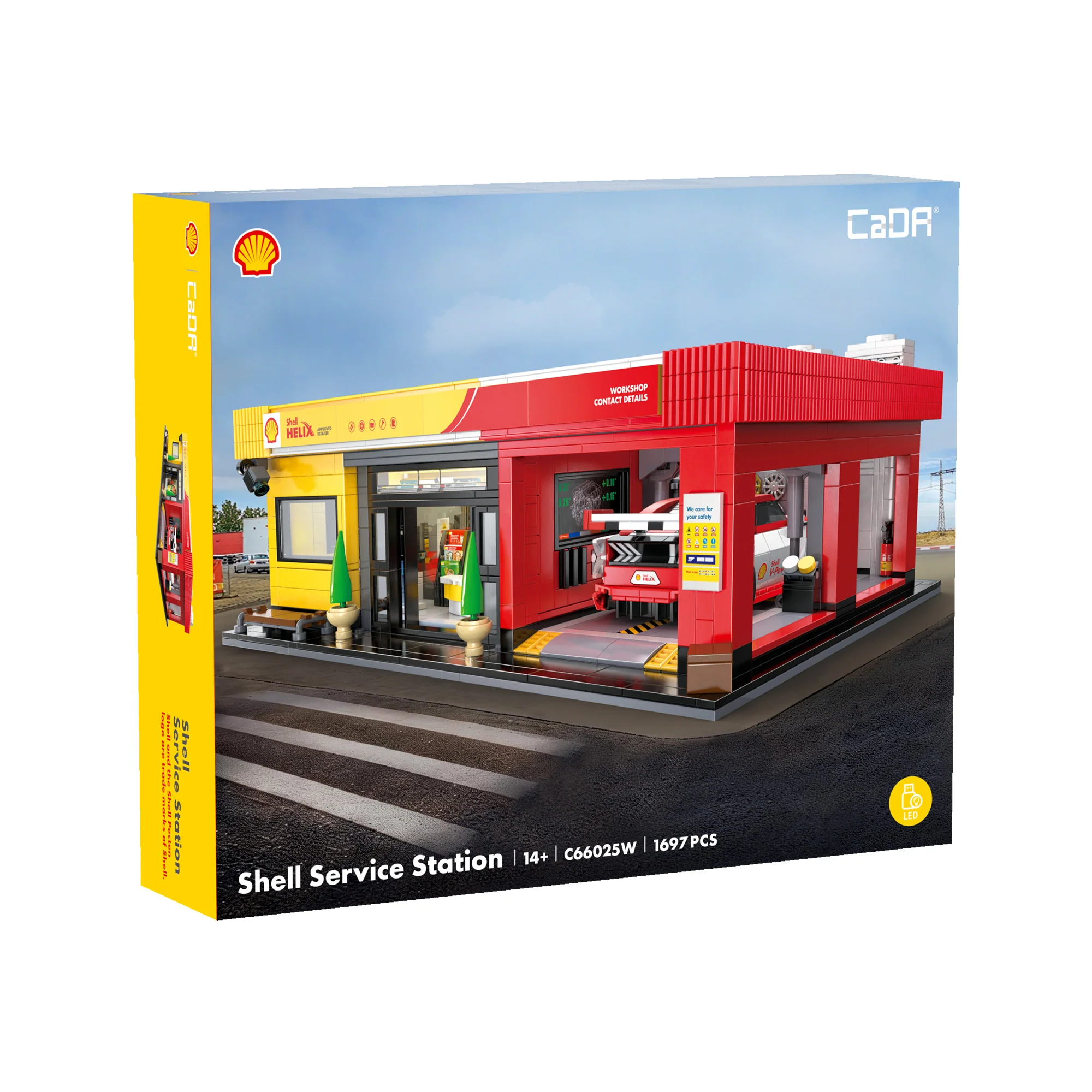 CaDA Bricks Shell Service Station C66025W - Image 11