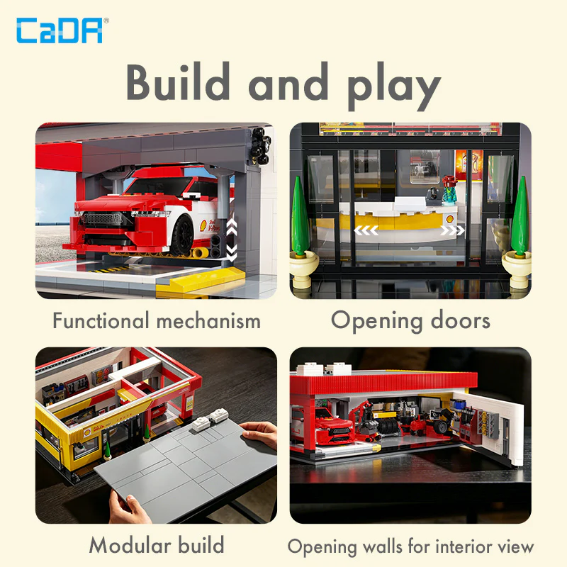 CaDA Bricks Shell Service Station C66025W - Image 7