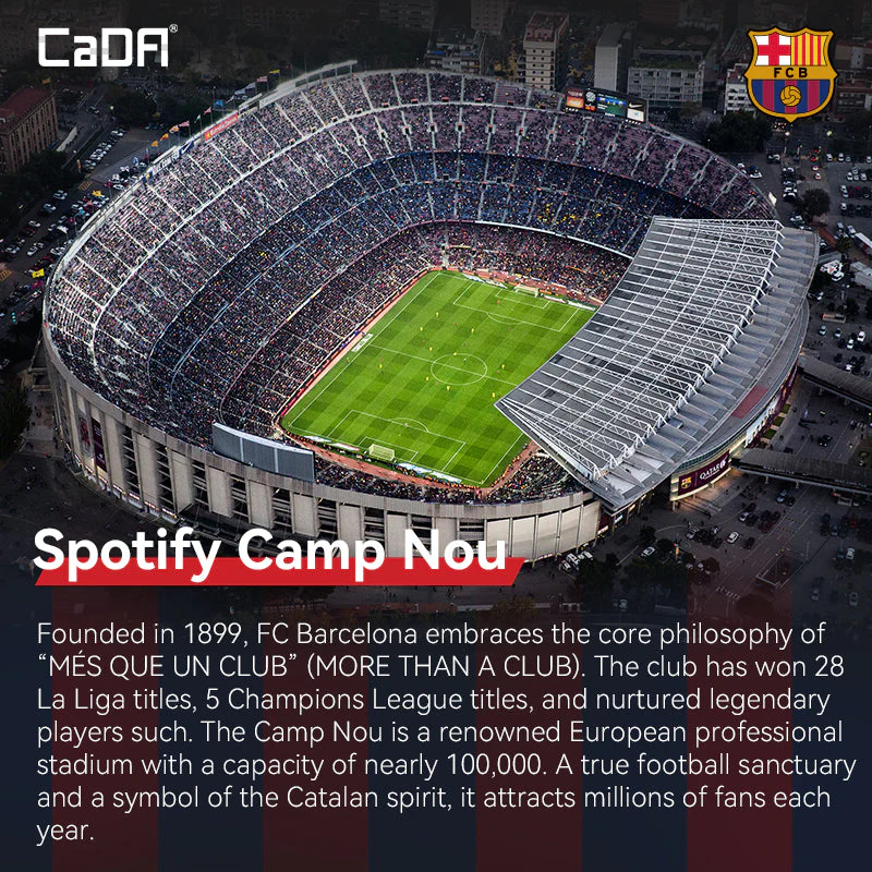 CaDA FC Barcelona Spotify Camp Nou – Ultimate Modular Stadium Building Kit C66023W - Image 8