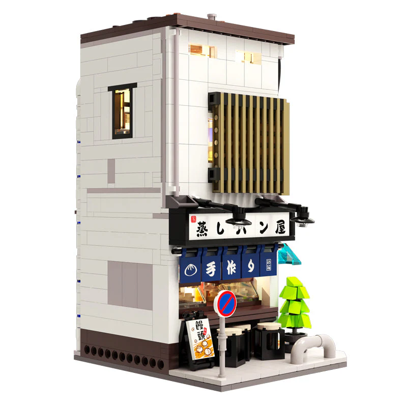 CaDA Buildings Japanese Storefront Series Steamed Bun Shop C66006W - Image 3