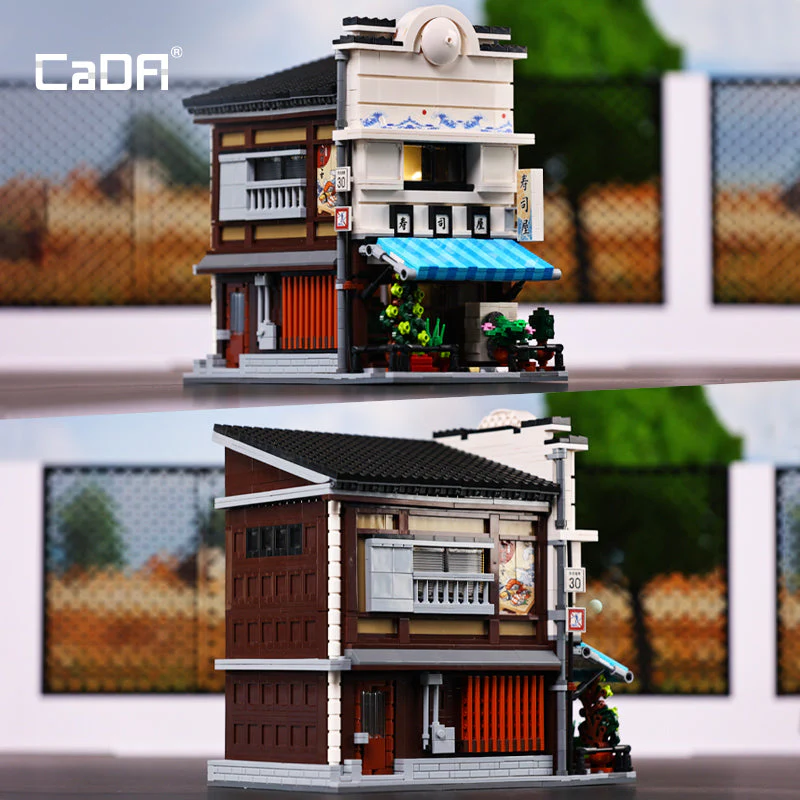 CaDA Buildings Japanese Storefront Series Sushi Shop C66018W - Image 6