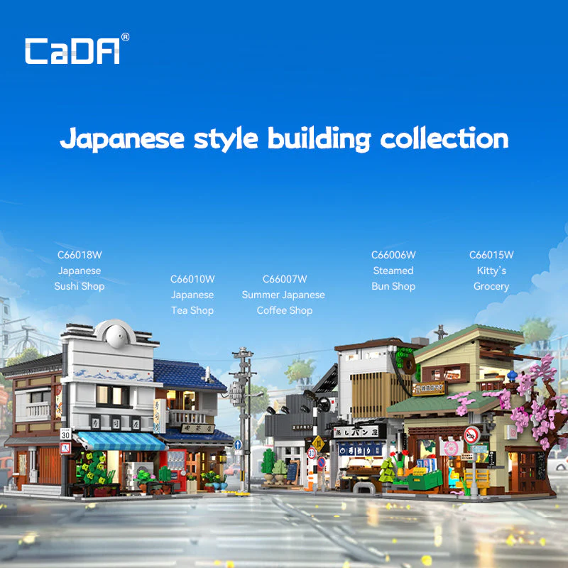 CaDA Buildings Japanese Storefront Series Sushi Shop C66018W - Image 8
