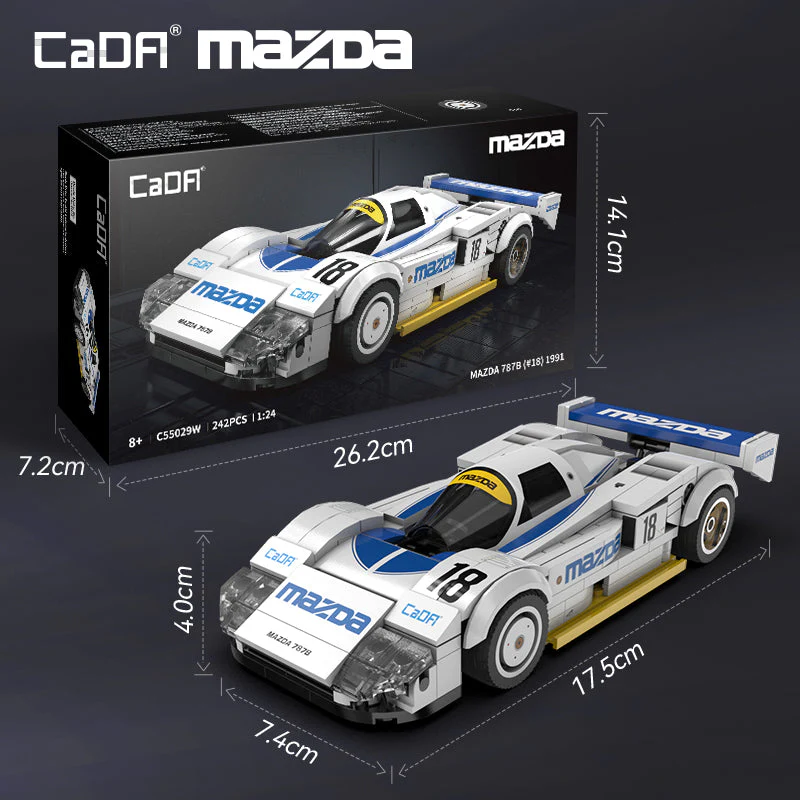 CaDA 1:24 MAZDA 787B (#18) 1991  C55029W - Image 6