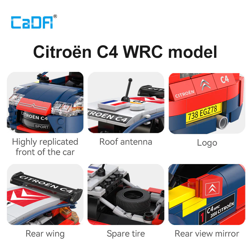CaDA 1:20 Citroen C4 WRC Really Car C51078W - Image 5