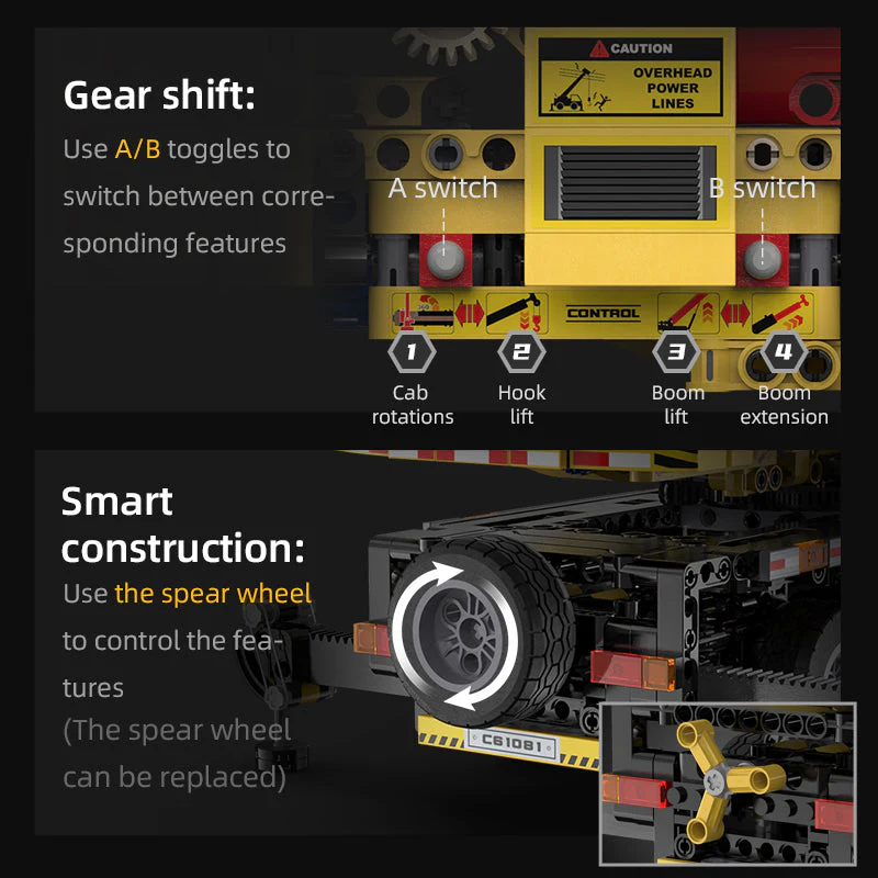 Remote Control Crane Truck C61081W - Image 3