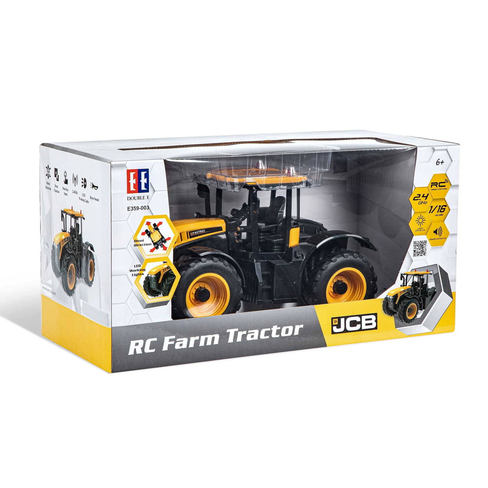 DOUBLE E JCB Licensed Remote Control Farm Tractor | E359-003 - Image 6