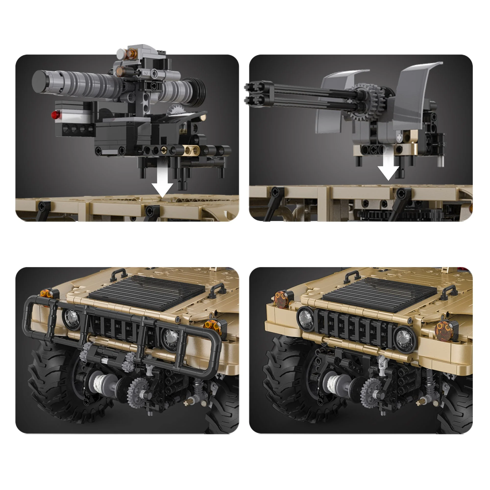 CaDA 1:8 HUMVEE Vehicle C61036W - Image 11