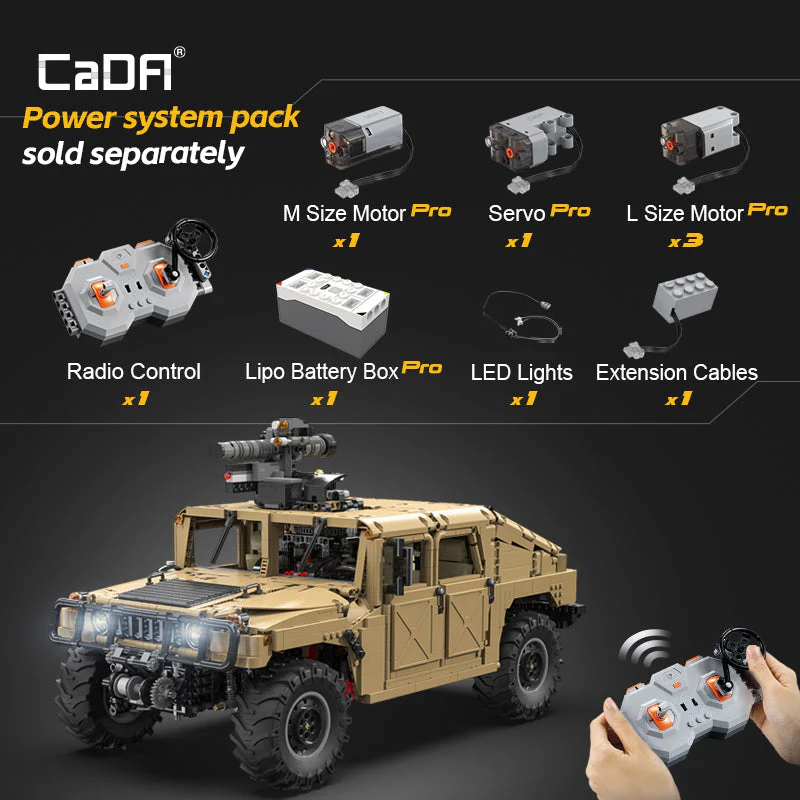 CaDA 1:8 HUMVEE Vehicle C61036W - Image 6