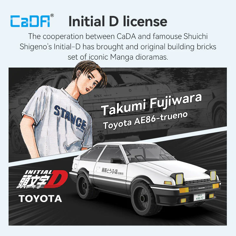 CaDA Initial D 1:35 Series C55016W-C55018W - Image 3