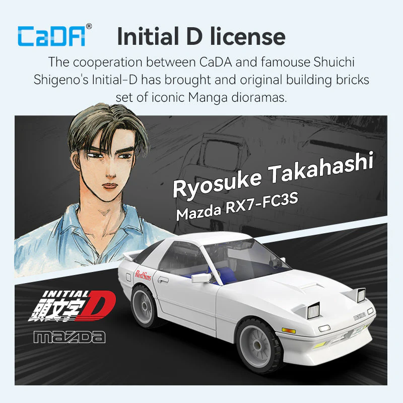 CaDA Initial D 1:35 Series C55016W-C55018W - Image 5