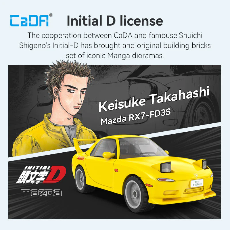 CaDA Initial D 1:35 Series C55016W-C55018W - Image 7