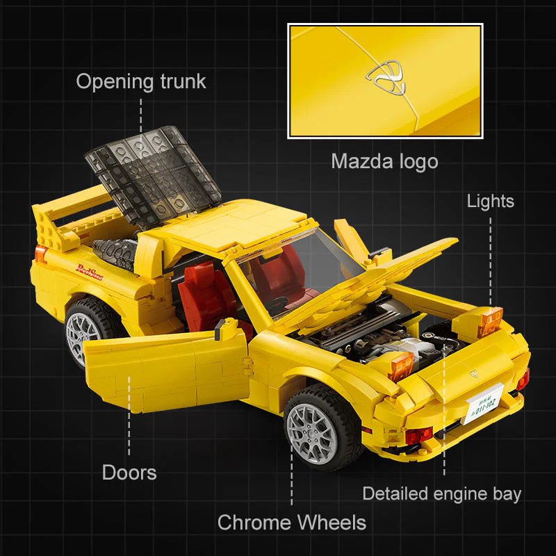 CaDA Initial D 1:12 Mazda RX-7 FD3S C61023W - Image 4