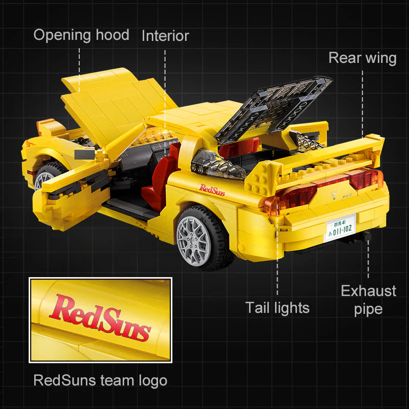 CaDA Initial D 1:12 Mazda RX-7 FD3S C61023W - Image 5