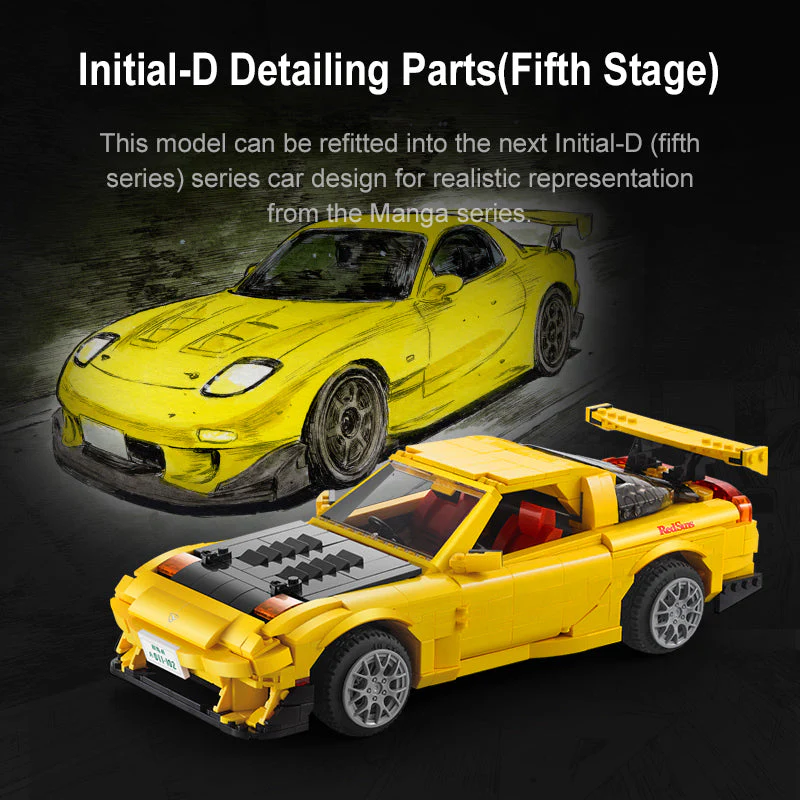 CaDA Initial D 1:12 Mazda RX-7 FD3S C61023W - Image 6
