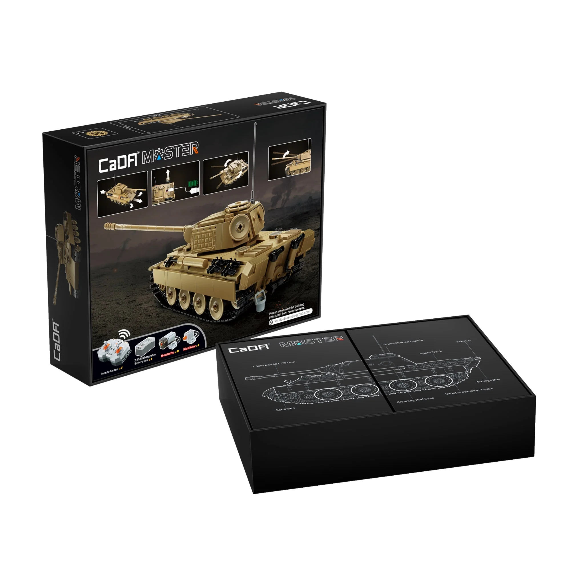 CaDA Master WW II German Panther Tank C61073W - Image 5