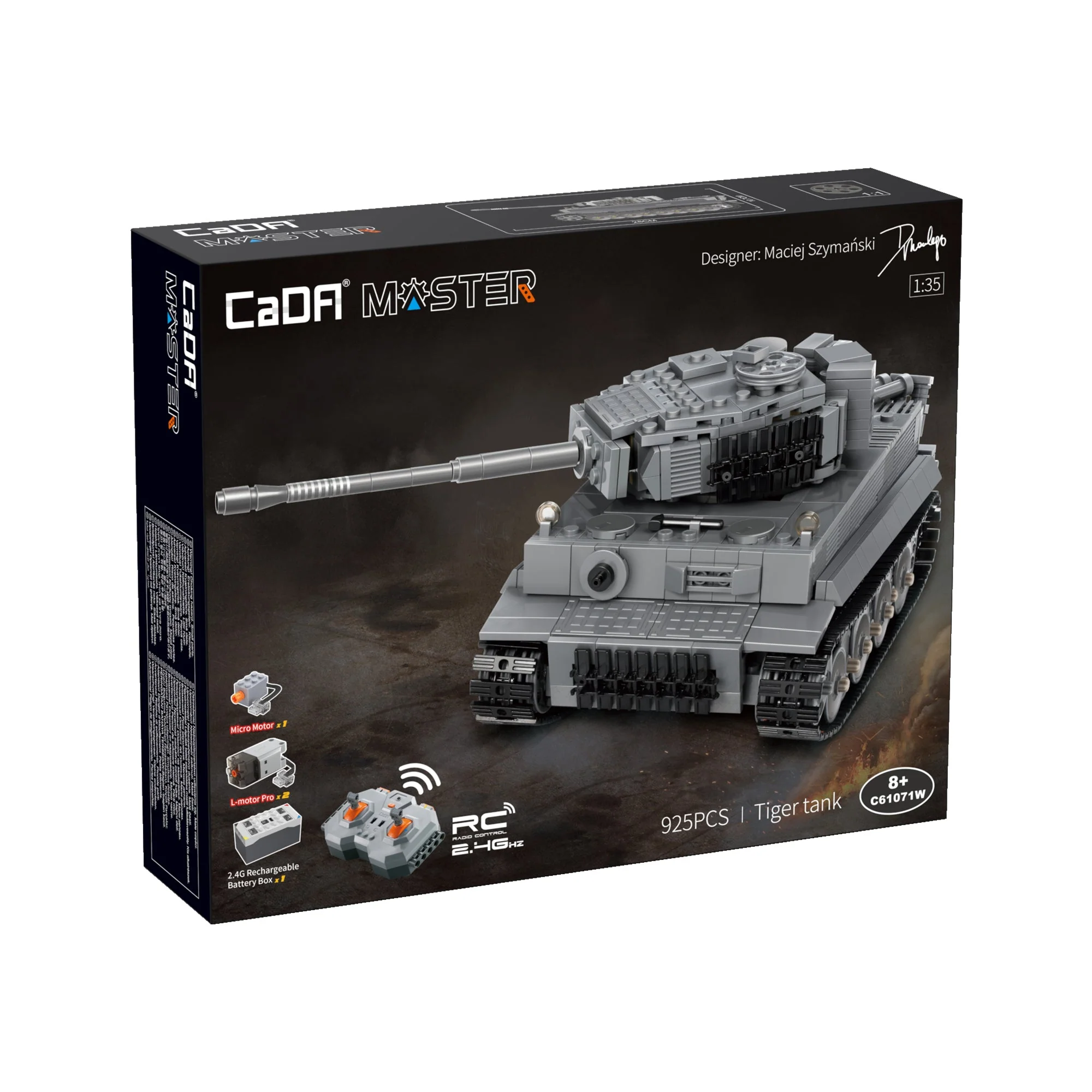 CaDA Master WW II German Tiger Tank C61071W - Image 5